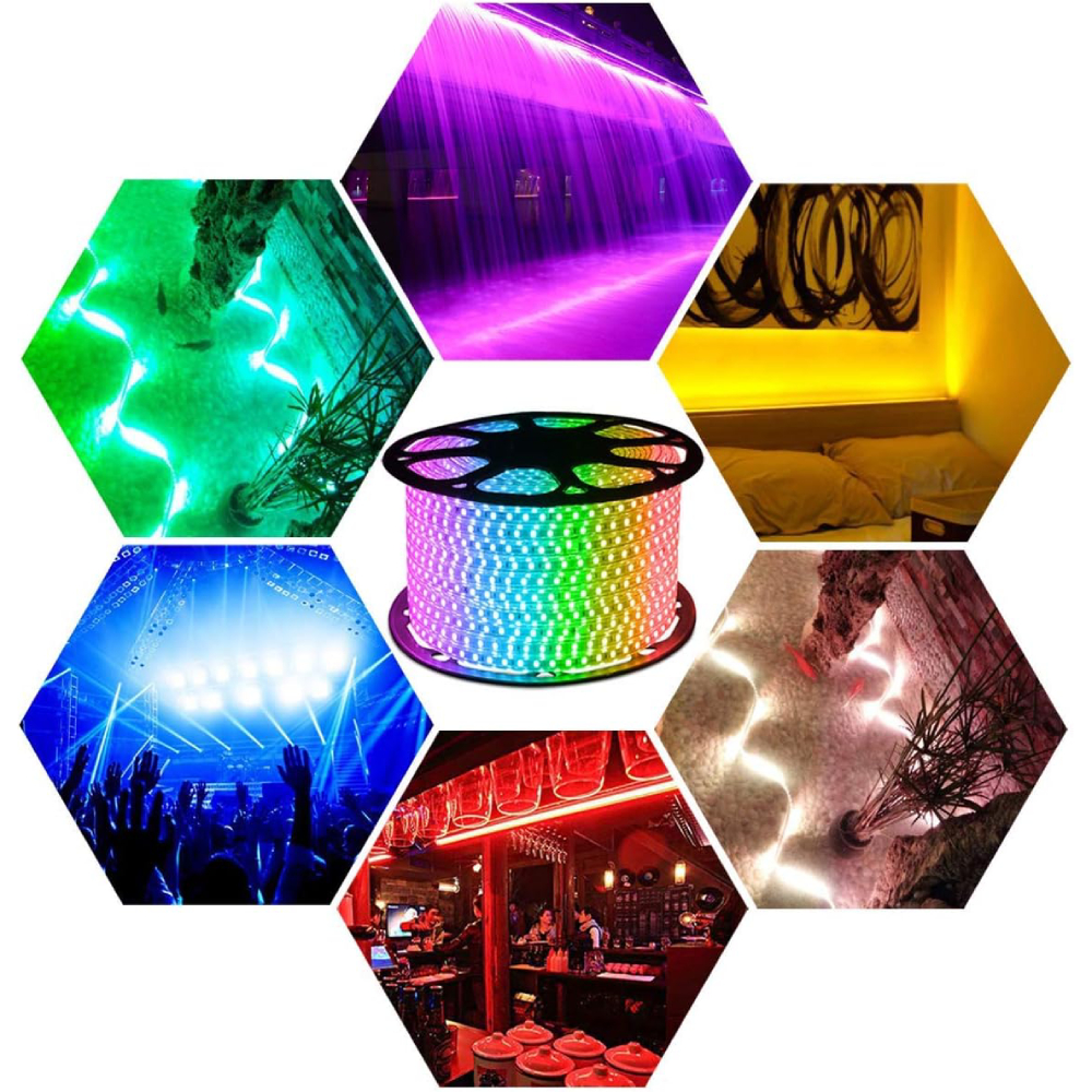 ریسه شلنگی RGB هفت رنگ – کارتن ۱۰۰ متری