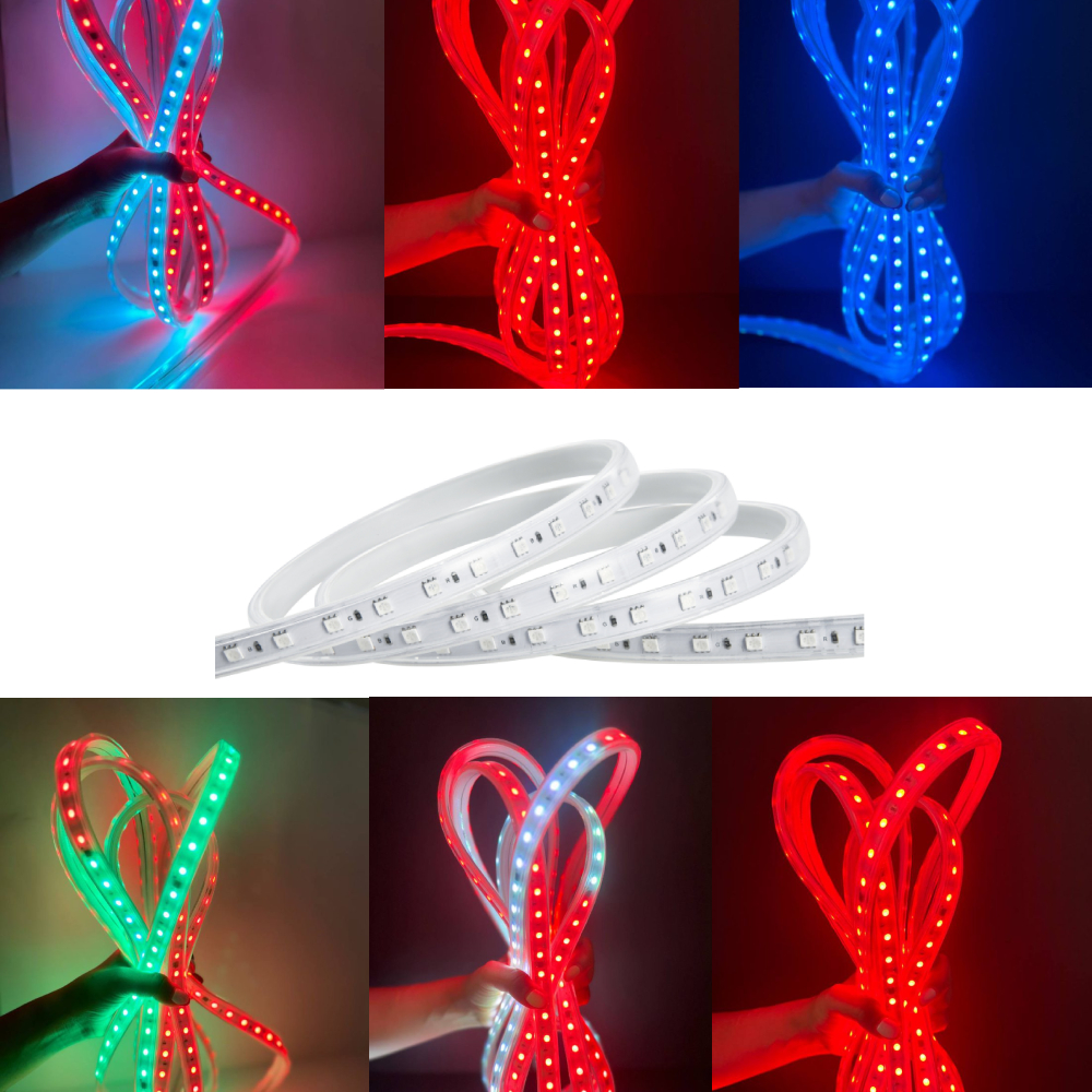 ریسه شلنگی RGB رونده همراه با ریموت مخصوص و ضمانت دو ساله
