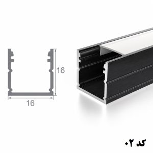 لاین نوری توکار کد 02 16میلیمتر