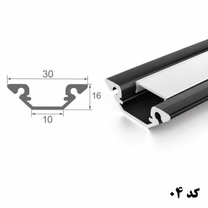 لاین نوری توکار 10 میلیمتر کد 04 تک لاین