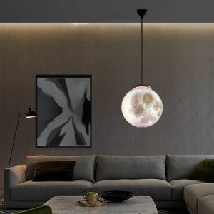 چراغ آویز کره ماه